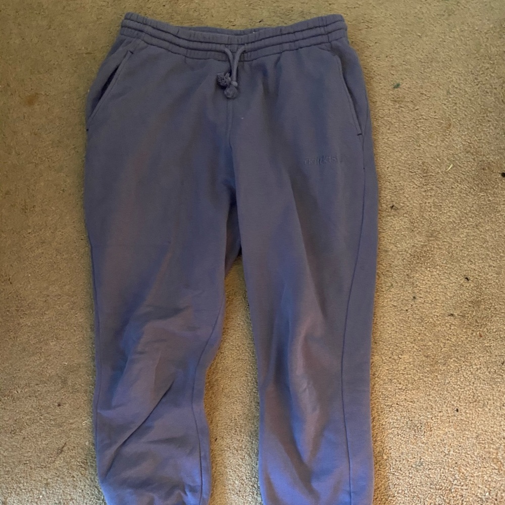 Purple Adidas sweats